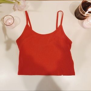 H&M Blood Orange Crop Top